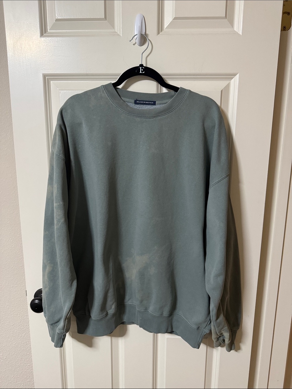 Brandy Melville Oversized Mid-weight  Crewneck Sweatshirt in Sage Green